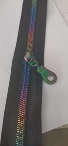 Matte Rainbow Zipper Tape