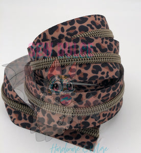 Leopard Print Nylon #5 zipper tape