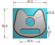 Load image into Gallery viewer, Cat strap connectors 2PK
