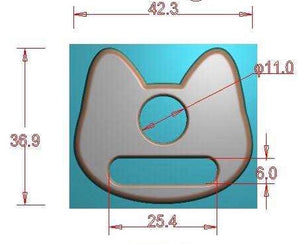 Cat strap connectors 2PK