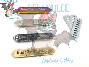 Hand F@@ Made bag tag